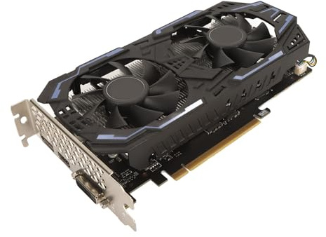 Sxhlseller GTX 1060 GDDR5 Graphics Card, 8008MHz Memory Frequency, 4K HDR Technology, Dual Fans, Good Stability, Compatible with Desktop PC, for GTX 1060 Gaming, 06G P4 6161 KR, ACX 2.0