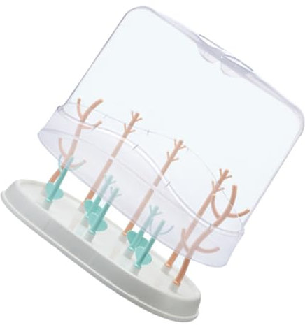 Vaguelly Babyflaschenständer Sterilisator für Milchflaschen Tassentrockenhalter babyflaschen trockenständer flaschengestell Baby Geschirrtrockner Terrarium Trockner für Babyflaschen Glas