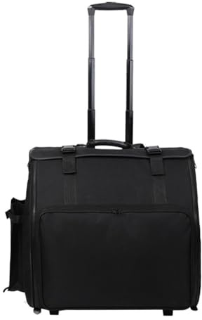 HDYNUZ 120-Bass-Akkordeonkoffer mit Riemenscheiben, verdicktes Oxford-Material, stoßfest, rutschfest, Akkordeon-Rucksack, Keyboard-Instrumentenzubehör, Gig-Taschen, schwarz