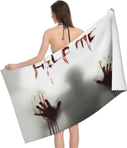 okoikfc 3D Strandtuch 150x200 cm Halloween Badetuch Groß Halloween Microfaser Handtücher Weich Schnell Trocknen Strandhandtuch Herren Frauen Badetücher, Strandtücher Strandlaken Handtuch A867