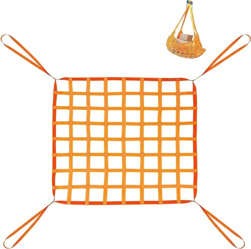 SSDDLZEQ Lastenhebenetze – Lastenhebenetze for Be- und Entladen von Fracht, Mobile Netze for Be- und Entladen Schwerer Gegenstände (Size : 2 X 2M/Mesh 15cm/Load 2.5t)