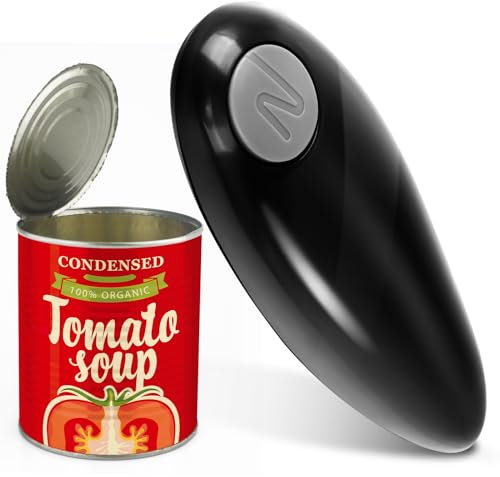 Can Opener Electric Tin Opener - Hand Free Tin Opener Electric Can Openers for Arthritis Hands Can Openers with One Touch Switch Kitchen Old Man Restaurant Chef's Best Choice-Powerful Safe & Easy