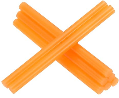 PATIKIL 4x0.27 Inch Hot Glue Sticks, 8 Pcs Hot Glue Gun Sticks Mini Hot Melt Adhesive Glue Stick for DIY Art Craft Repairs Festival Decoration, Orange