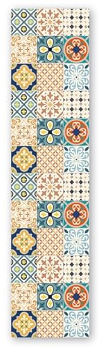 Panorama Tapis Vinyle du Sol Cuisine Salle de Bain - Modèle Original Mykonos 60x250 cm - Différentes Tailles