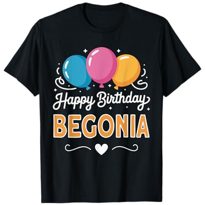 Buon Compleanno Begonia Maglietta