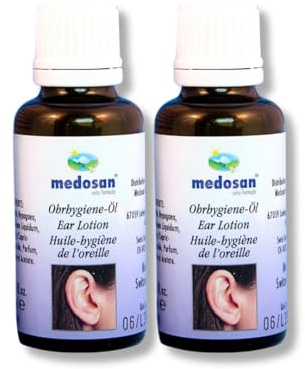 MEDOSAN Ohrhygiene-Öl zur Ohrenschmalz-Entfernung, auch für Hörgeräte geeignet, 2x25 ml zum Sparpreis