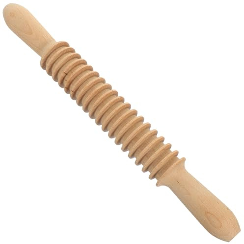 VICASKY Roulette à Pâtisserie Bois pour Spaghetti et Pâtes Coupe-Nouilles à Lattice Outil de Cuisine Résistant pour Pâte Biscuits Pizza et Pâtisseries