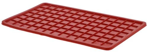 KICHOUSE Tappetino Poggia Ferro da Stiro in Silicone Rosso, Protezione Termica Pratica per Asse da Stiro, Previene Ustioni e Danni, per Uso Domestico