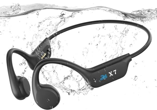 Cuffie Conduzione Ossea Bluetooth 5.4, Cuffie Subacquee per Piscina