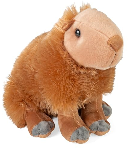 Wild Republic Cuddlekins Capibara, Peluche Di Animali, 30 cm, Peluche Per Neonati, Peluche Per Regalo Di Compleanno Imbottitura Realizzata Partendo Da Bottiglie Riciclate