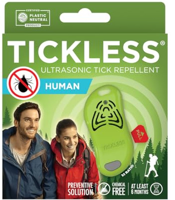 Tickless Human Repellente ad ultrasuoni Contro Le zecche per Ogni età - Verde
