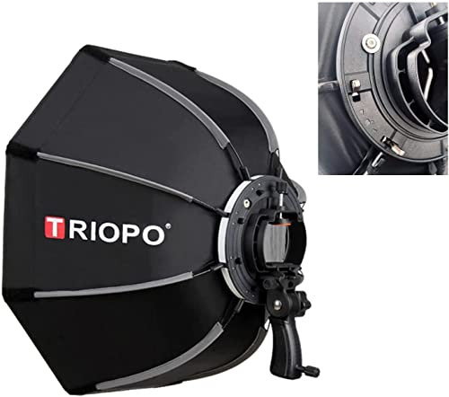 TRIOPO 55cm / 21 diffuseur de lumière octogonal softbox avec poignée portable pour éclairage flash stroboscopique Studio