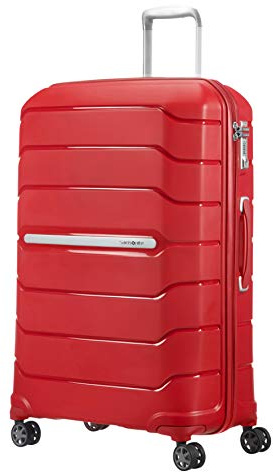 Samsonite Flux - Spinner L, Erweiterbarerer Koffer, 75 cm, 99/111 L, Rot (Red)
