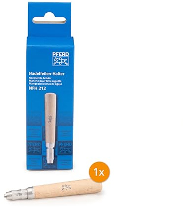 PFERD TOOLS Nadelfeilen-Halter für Angel-ø 3–4,5 mm, Holz | 12299006 – Einfaches Einspannen von Nadelfeilen