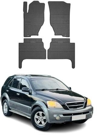 OMAC Fußmatten für Kia Sorento 2002-2009 Gummi 4tlg Schwarz
