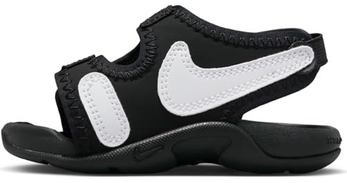 NIKE Sunray Adjust 6 Sneaker, Black White, 5.5 UK