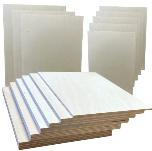 Sperrholz Birke 5mm stark in DIN A1 A2 A3 A4 A5 Laubsägeholz Bastelholz (5 Stück DIN A4 (297x210mm))