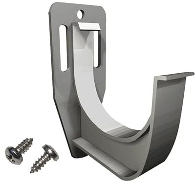Renoplast® Satz Dachrinnenhalter MG75 4Stk für Traufprofil K40 K60 W30R Braun | Schrauben W13 8 Stk | Fertigstellung von Terrassen und Balkonen | Angepasst an PVC-Rinnen Marley, Gamrat, Bryza 75mm
