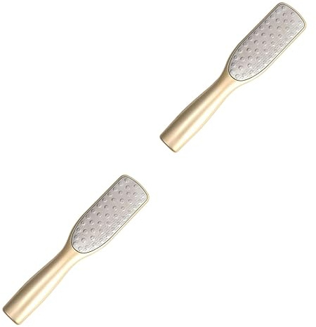 FOMIYES 2stücke Dead Skin Remover Aus Edelstahl Doppelseitige Fußfeile Für Effektive Pediküre Entfernt Hornhaut Und Abgestorbene Haut Ergonomischer Griff Für Einfachen Gebrauch