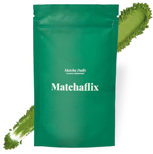 Matchaflix | Té Matcha Ceremonial Daily | Té Matcha en Polvo para 3 Meses | Té Verde Matcha Japonés | Matcha Matchaflix (100 g)