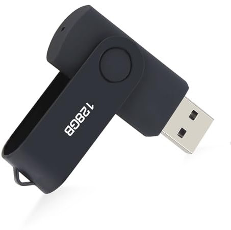 CLé USB 128Go, Cle USB Pen Drive USB 2.0 Mémoire Stick 128Go Thumb Drive pour PC, TV, Voiture, Ordinateur Portable etc (Noire)