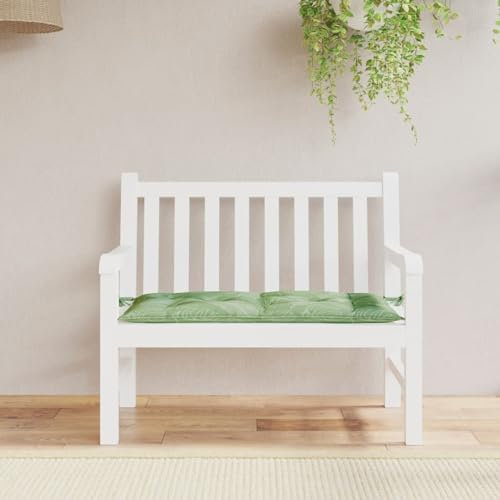 Gecheer Gartenbank-Auflage Blattmuster 110x50x7 cm Stoff