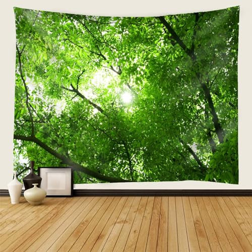 Mesnt Wandbehang Groß, Grüner AST Wandteppiche für Wohnzimmer Schlafzimmer, Wohnkultur, 260x240cm