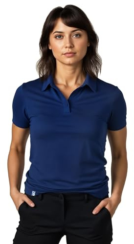 ALPIN LOACKER T-Shirt Donna in Lana Merino - Maglietta Termica a Manica Corta per Sport e Outdoor, Polo Blu, M
