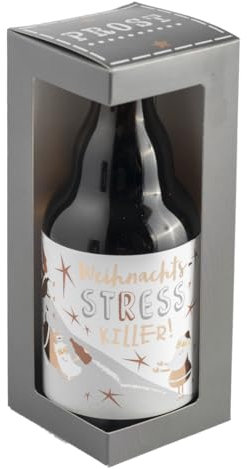 Jack´s Bierflasche Weihnachten ''Weihnachtsstresskiller'' mit Geschenkverpackung 0,33 l/Wichteln/Nikolaus/Heilig Abend