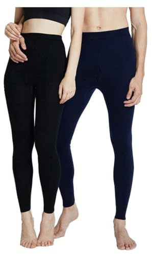 100 % merinoull tjocka män kvinnor termiska underkläder vinterleggings dam baslager Long Johns herr tungvikts tights 100, Dam tunn svart, M