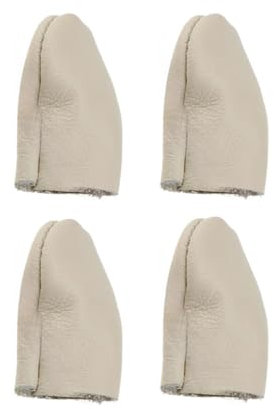 VYIBPDY 4 Stück fingerschutz, Fingerhut aus Rindsleder, zum Nähen, Quilten, Nähzubehör