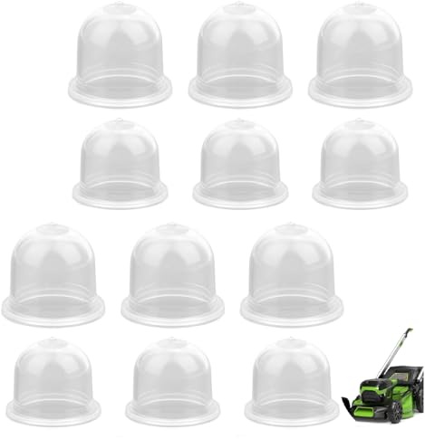 joonnair 12 Stück Pumpenbirne Kraftstoffpumpe Vergaser Primer Pumpe Birne Universal Kunststoff Zündkapsel Primer Pumpe für Rasenmäher, Gebläse, Kettensäge, Trimmer Vergaser Primerkolben(19/22mm)