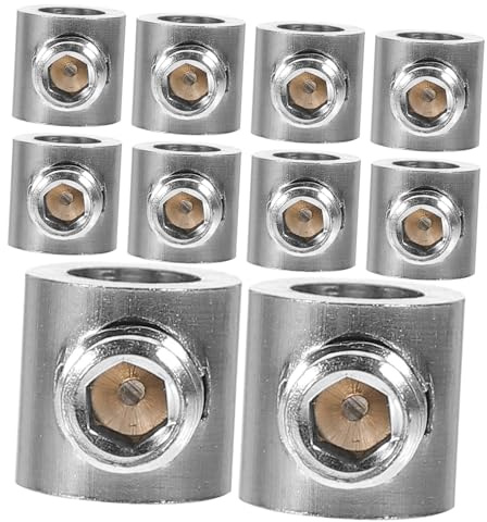 SKISUNO Edelstahl Kabelklemme Drahtseilklemme 10 Stück Für 1-1.5 Mm Stahlseil Doppelte Verriegelung Kabelclip Zur Befestigung Und Kabelmanagement