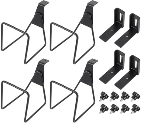 Soporte para mangueras de jardín 4Pcs, Colgador mangueras de Agua, Soporte para mangueras de Agua montado en la Pared para cercas de 1,4 a 2,5, Soporte para mangueras de Agua