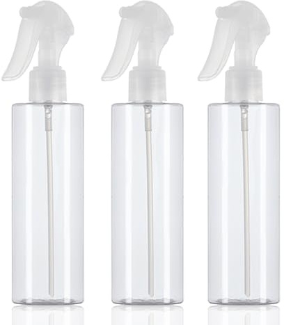 Paquete de 3 Botellas Spray Plásticas 300ml, Botella Pulverizadora de Niebla Fina para Cabello, Limpieza del Hogar, Plantas y Mascotas, Botella de Spray Vacía Reutilizable (No Continua)