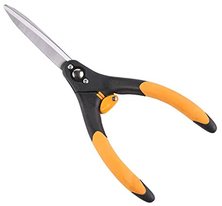 Garden Hedge Shears Gardening Tools Shrub Lightweight Rubber Handle Ideal for Trimming Borders Boxwood and Bushes