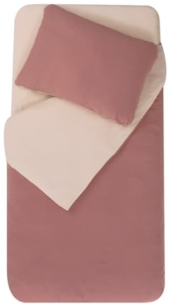DODO Mon PTIT Parure DE Couette 75x120 cm + TAIE 35x45 cm Nude/Old Pink