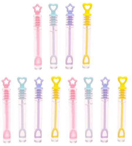 12 Stück Mini-Bubble-Stab, Hochzeitsblasen, gefüllte Seifenblasen, Röhren, Flaschen, kleine Seifenblasenmacher, Hochzeit, Tischdekoration, Geburtstagsparty, Gastgeschenke