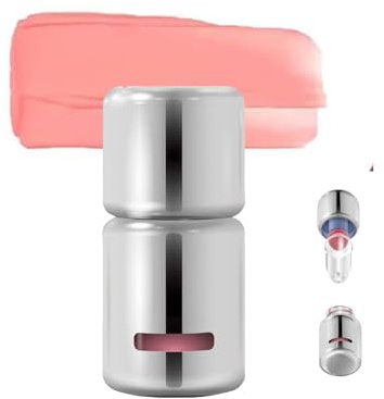 AZTK Liquid Blush, AZTK Jelly Color Liquid Blush, Blush Stick with Sponge Head, Weiches flüssiges Rouge für Wangen, Wasserfestes Blush, Mattes Nude-Pink-Orange-Make-up-Rouge-Crem, Creme-Rouge (JC06)