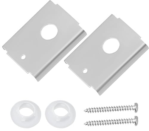 Lot de 2 supports de réparation de porte pliante N7192 pour porte de placard pliable pour portes en bois de 3,5 cm, convient aux goupilles pivotantes de 1,1 cm, supports en acier de montage supérieur