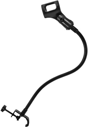 YARNOW Gooseneck Microphone Stand for Desk Flexible Hose Mic Storage Rack Adjustable Microphone Arm Stand Clamp for Podcasting and Streaming Setup