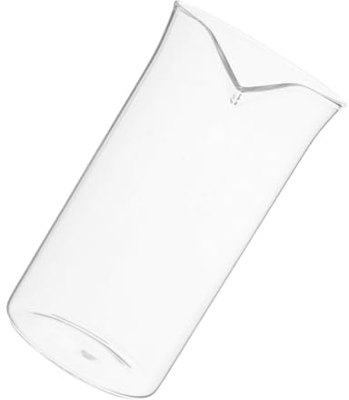 MOTHNUR Coffee Press Replacement Glass Beaker Tea Brewing Cup Cup Cafetière Lightweight Glass Pot with Long Spout for Smooth Pouring Easy Installation Accessory for Press-Style Coffee