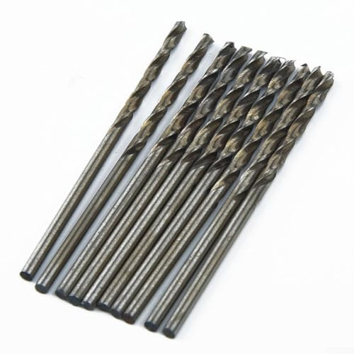 30-teiliges kleines HSS-Bohrer-Set für Kunststoff- und Holzbohrungen, gerader Schaft, 0, 6, 2, 0 mm Größen für Schleifstahl, Legierung und nicht legierten Stahl (1,0 mm)