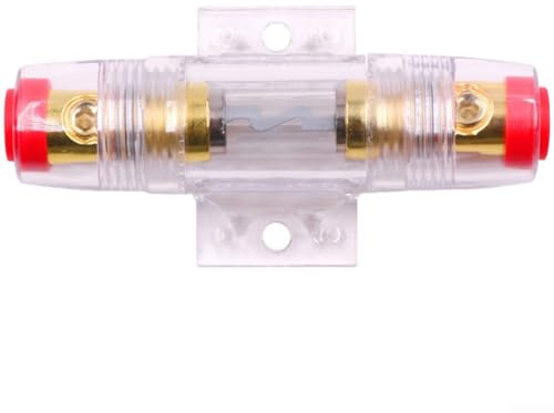 Kfz-Stereoanlage Sicherungshalter mit transparentem ABS-Gehäuse für 20A 30A 40A 50A 60A 80A 100A Sicherungstypen Elektrische Sicherheitsvorrichtung (100A)