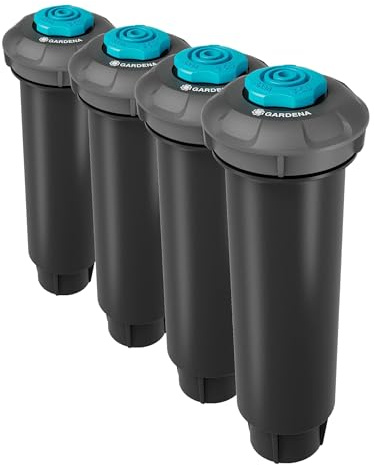 Gardena Sistema aspersores emergentes SD80: Sistema de riego emergente para céspedes pequeños de hasta 80 m², Alcance de 3-5 m, con Boquilla pulverizadora, Rosca Interior de 1/2 pulg. (8243-20)