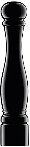 WMF Salz und Pfeffermühle groß, 40 cm, Mühle unbefüllt, Holz lackiert, hochglanz, Keramikmahlwerk, Pfeffermühle Holz groß, schwarz