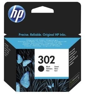 HP 302 F6U66AE Original Patrone für HP Deskjet 110 2330 3630 3830 4650 HP Envy 4520 HP OfficeJet 3830 Standardgröße, Schwarz, Estándar
