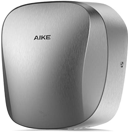 AIKE Air Tank Heavy Duty Hand Dryer HEPA Filter UL Approved 120V 1400W Brushed Stainless Steel Finish Model AK2903