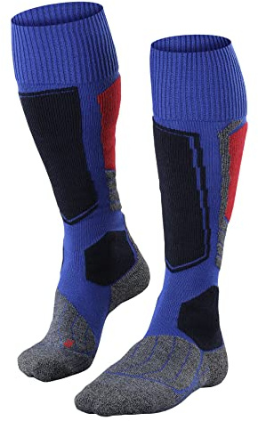 FALKE Herren Skisocken SK1 Comfort M Kh Wolle Funktionsmaterial warm dick 1 Paar, Blau Olympic 6940, 46-48