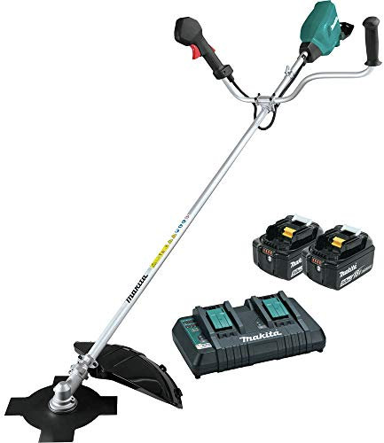 Makita XRU16PT (36V) Kit de Cortador de Cepillo inalámbrico sin escobillas de Iones de Litio 18V X2 LXT (5.0Ah), Verde Azulado